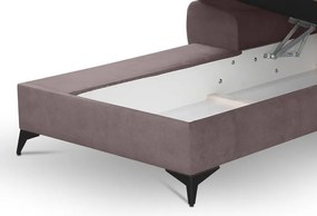 Rohová sedacia súprava Scala, staroružová látka,ľavý roh