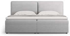 Svetlosivá boxspring posteľ s úložným priestorom 180x200 cm Arendal – Cosmopolitan Design
