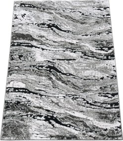 Koberec Miami Plus 0303 sivý – obdĺžnikový vzorovaný koberec Rozmer: 60x100 cm