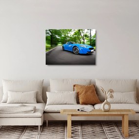 Sklenený obraz - Závodné auto (70x50 cm)