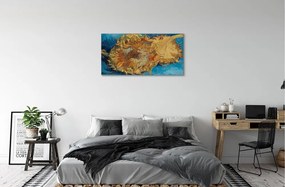 Obraz canvas Umenie kvety slnečnica 125x50 cm