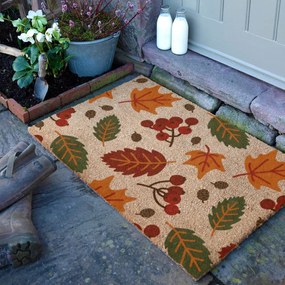 Rohožka z kokosového vlákna 60x90 cm Autumn Leaves – Artsy Doormats