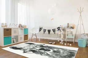 Detský koberec Lima 9506A krémový/sivý