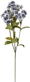 Dekorácia tmavo fialová umelá kvetina hvozdík - 8*8*63 cm
