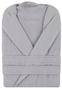 Sivý bavlnený župan veľkosť M Cappa – Foutastic