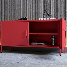 TV stolík na nožičkách ROSA, 1150 x 595 x 400 mm, Modern: červená farba