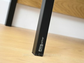 PC stolík Bergino (dub + čierna). Akcia -13%. Vlastná spoľahlivá doprava až k Vám domov. 1135593