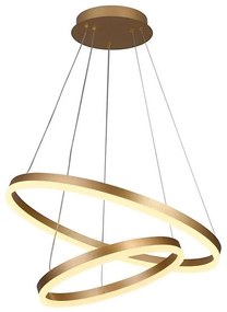 Brilagi - LED Stmievateľný luster na lanku CIRCLE LED/70W/230V 3000-6500K zlatá+DO BG1413