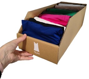 Úložné boxy na oblečenie, organizéry do skrine EKO KARTON 20x47 cm