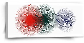 Sablio Obraz Dvojfarebná abstrakcia - 110x50 cm