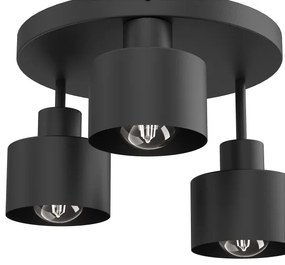 Stropné svietidlo PARKLA 3xE27/15W/230V čierna