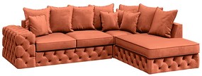 PROXIMA.store - Rohový gauč chesterfield BENETTO LONG DRUH LÁTKY: SOFIA - 27