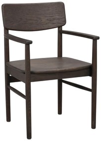 Tmavohnedá jedálenská stolička z dubového dreva Maidstone – Rowico