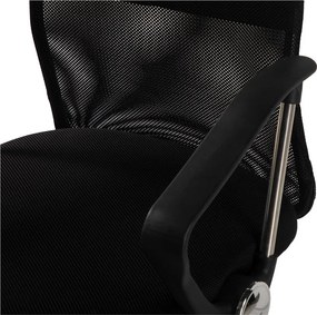 Čierna čalúnená kancelárska stolička Arco – Bonami Essentials