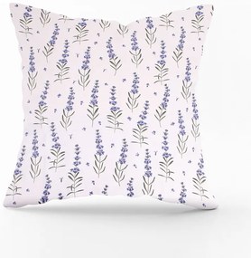 Obliečka na vankúš levanduľa Veľkost obliečok: 40 x 40 cm, Zapínanie: Zips