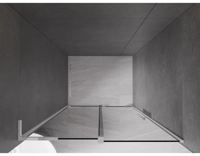 Mexen Velar L, posuvné sprchové dvere do otvoru 90 cm, 8mm šedé sklo, chrómová, 871-090-003-41-01