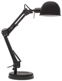 KANLUX Retro kancelárska stolová lampa DIXIT, 1xE14, 40W, čierna