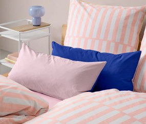 Obliečky na vankúš z renforcé, 2 ks, tmavomodrá a ružová
