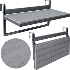 Závesný stolík na balkón AGATTI STONEWOOD - šedý