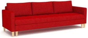 Škandinávska pohovka OSLO červenej farby 210 cm