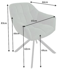 Dizajnová otočná stolička Vallerina tmavozelená