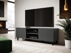 Tv stolík/skrinka Tilderi Grey 150, Farby: antracit