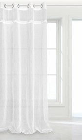 Záclona BOHO na krúžkoch biela 140x250 cm