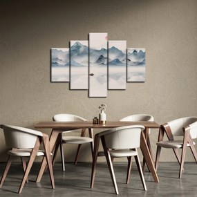 Obraz - Údolie modrých hôr (150x105 cm)