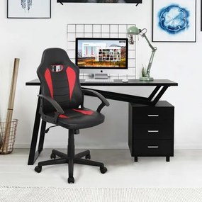 Kancelárska stolička ENZO Červeno-čierna