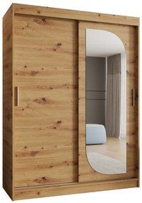 Šatníková skriňa 150 cm Lulu (dub artisan). Akcia -20%. Vlastná spoľahlivá doprava až k Vám domov. 1125973
