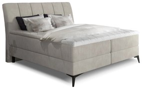 Manželská posteľ Boxspring 140 cm Alberto (béžová) (s matracmi). Akcia -19%. Vlastná spoľahlivá doprava až k Vám domov. 1027334