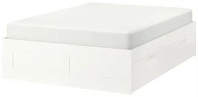 IKEA BRIMNES Rám postele s zásuvkami Luroy 160x200 manželská