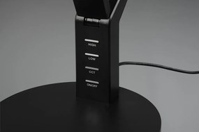 Matne čierna LED stolová lampa so stmievačom (výška 40 cm) Ava – Trio