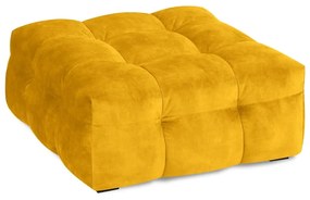 Žltý zamatový puf Windsor &amp; Co Sofas Vesta