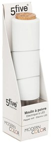 Elektrický mlynček na korenie Modern White, 22,5 cm