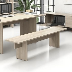 Lavica SOLID, 1800 x 400 x 443 mm, dub prírodný