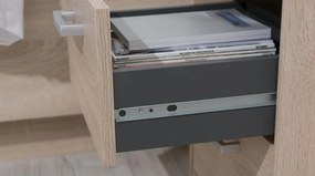 Skriňa so zásuvkami Mega 76, dub sonoma