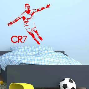 Veselá Stena Samolepka na stenu na stenu Cristiano Ronaldo Farba: černá