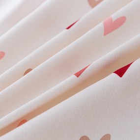 Obliečky z mikrovlákna SOFHEARTS krémové Rozmer obliečky: 2 ks 70 x 90 cm | 200 x 220 cm