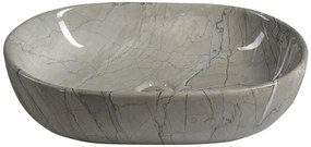 Sapho Sapho, DALMA keramické umývadlo 59x14x42 cm, grigio, MM413