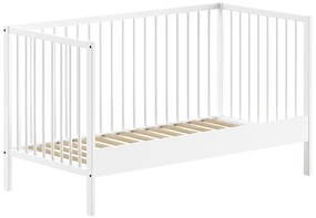 Biela postieľka z borovicového dreva 70x140 cm DINO – Vipack