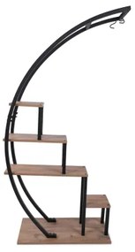 Stojan na kvetiny GARDEN 180x85 cm hnedá/čierna