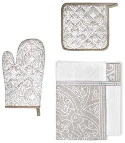 Kuchyňská souprava Etno hnědá/bílá