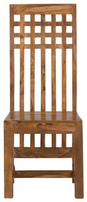 furniture-nabytek.cz - Masívna stolička Castello z palisandru, lakovaná, hnedá – sada 2 ks