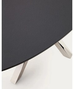 Jedálenský stôl so sklenenou doskou 100x200 cm Argo – Kave Home