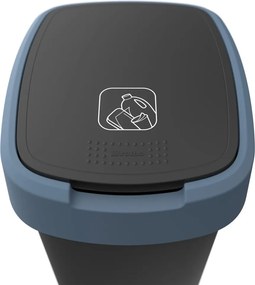 Odpadkový kôš z recyklovaného plastu 25 l Twist - Rotho