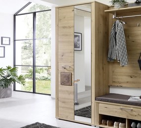 Predsieňová šatníková skriňa Tira, dub artisan