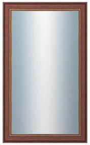 DANTIK - Zrkadlo v rámu, rozmer s rámom 60x100 cm z lišty ANGLIE hnedá Au Linka (612)