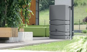 Sud na dažďovú vodu AQUA TOWER 350 l - svetlo šedá