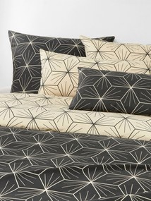 Obojstranná bavlnená obliečka na paplón's geometrickou potlačou Ilda